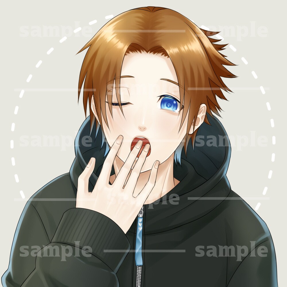 清潔感のある男性アイコンお描きします 女性も歓迎！snsやTRPGのバストアップアイコンに是非! イメージ2