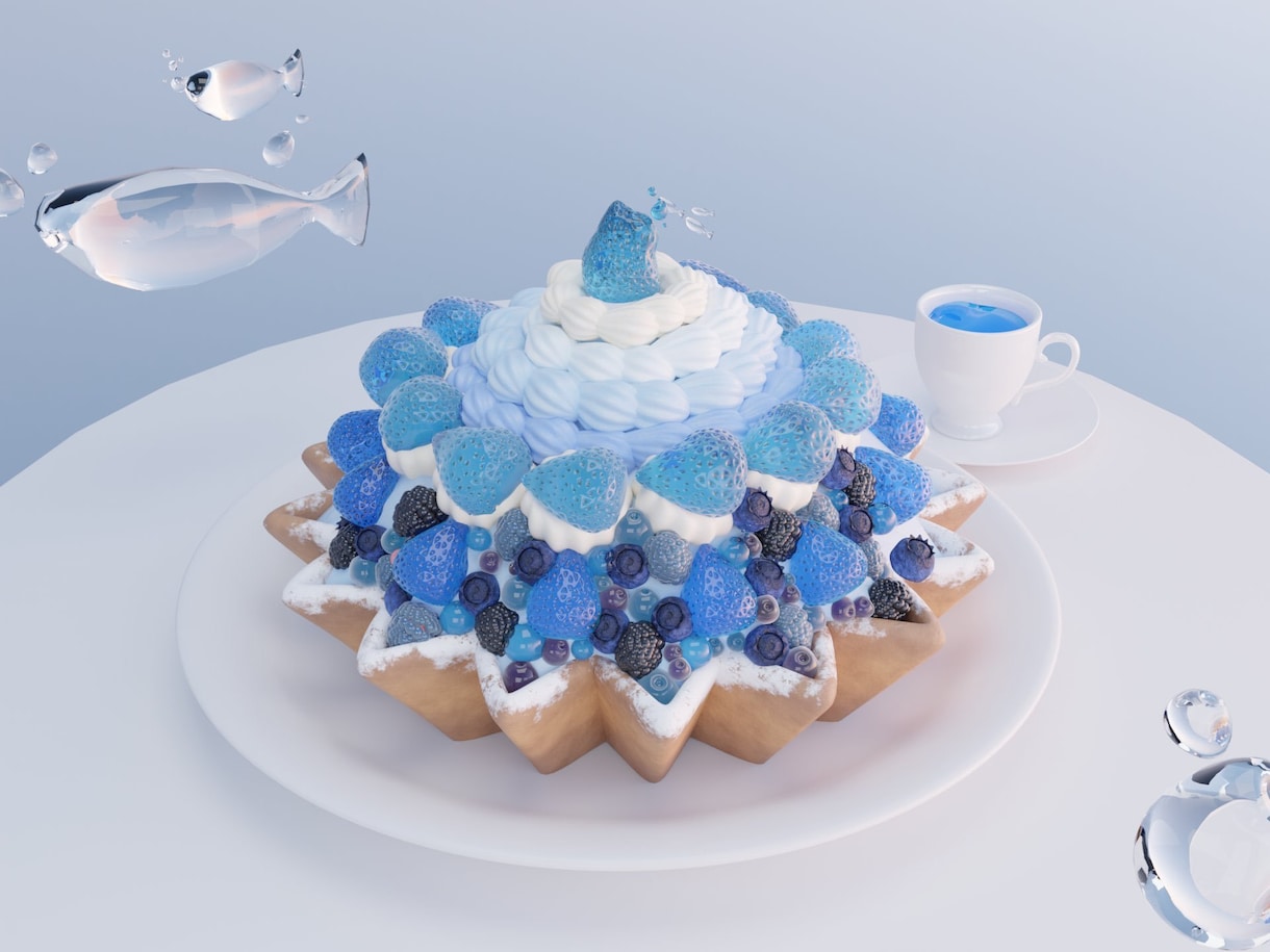 かわいくて美味しそうな食べ物3Dモデルを制作します ゲームアセットや配信小物にぴったり！架空の食べ物も大歓迎! イメージ3