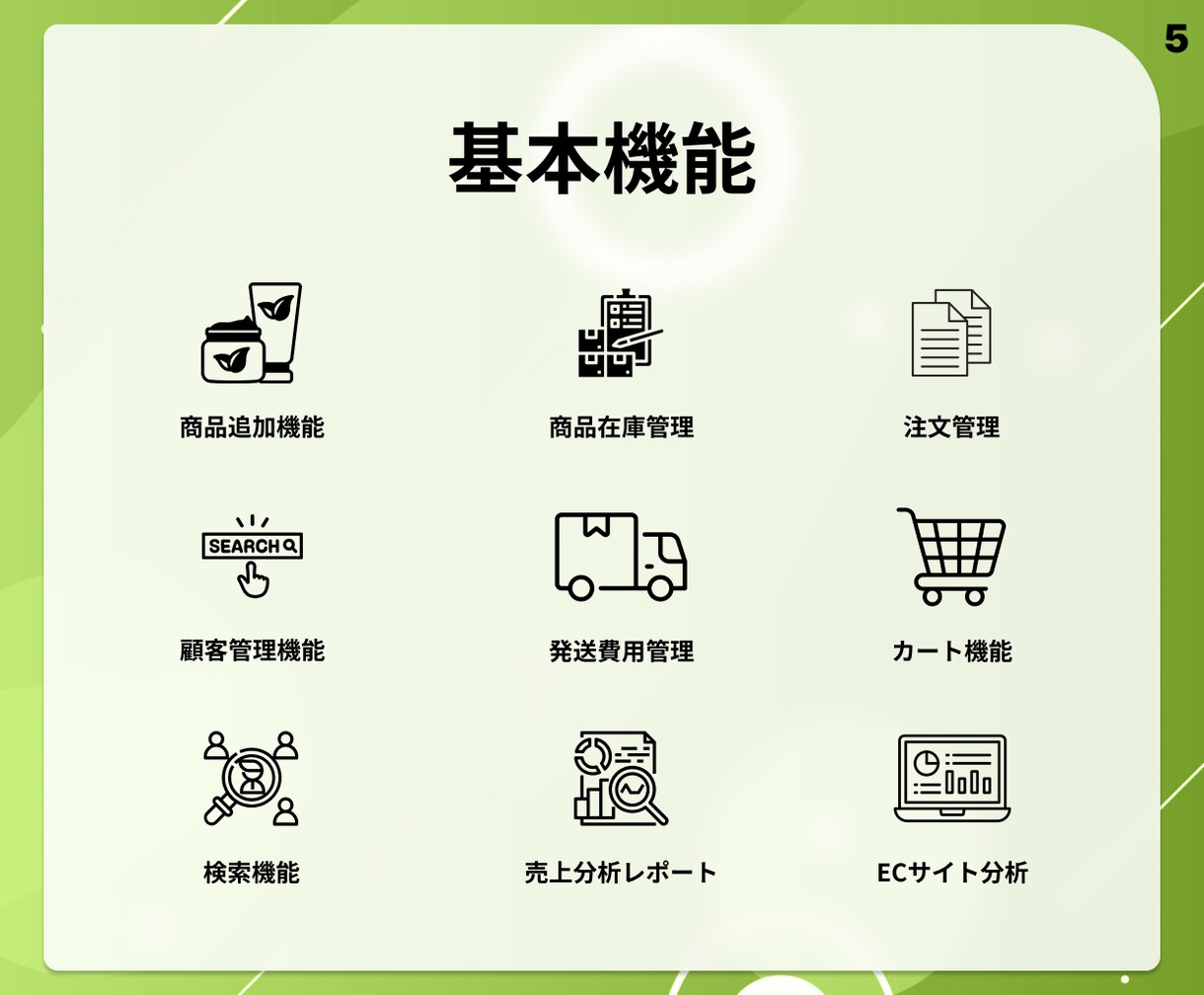 運用・自社更新が簡単にできるECサイト制作します 完全オリジナルデザインで高品質のショッピングサイト構築 イメージ5