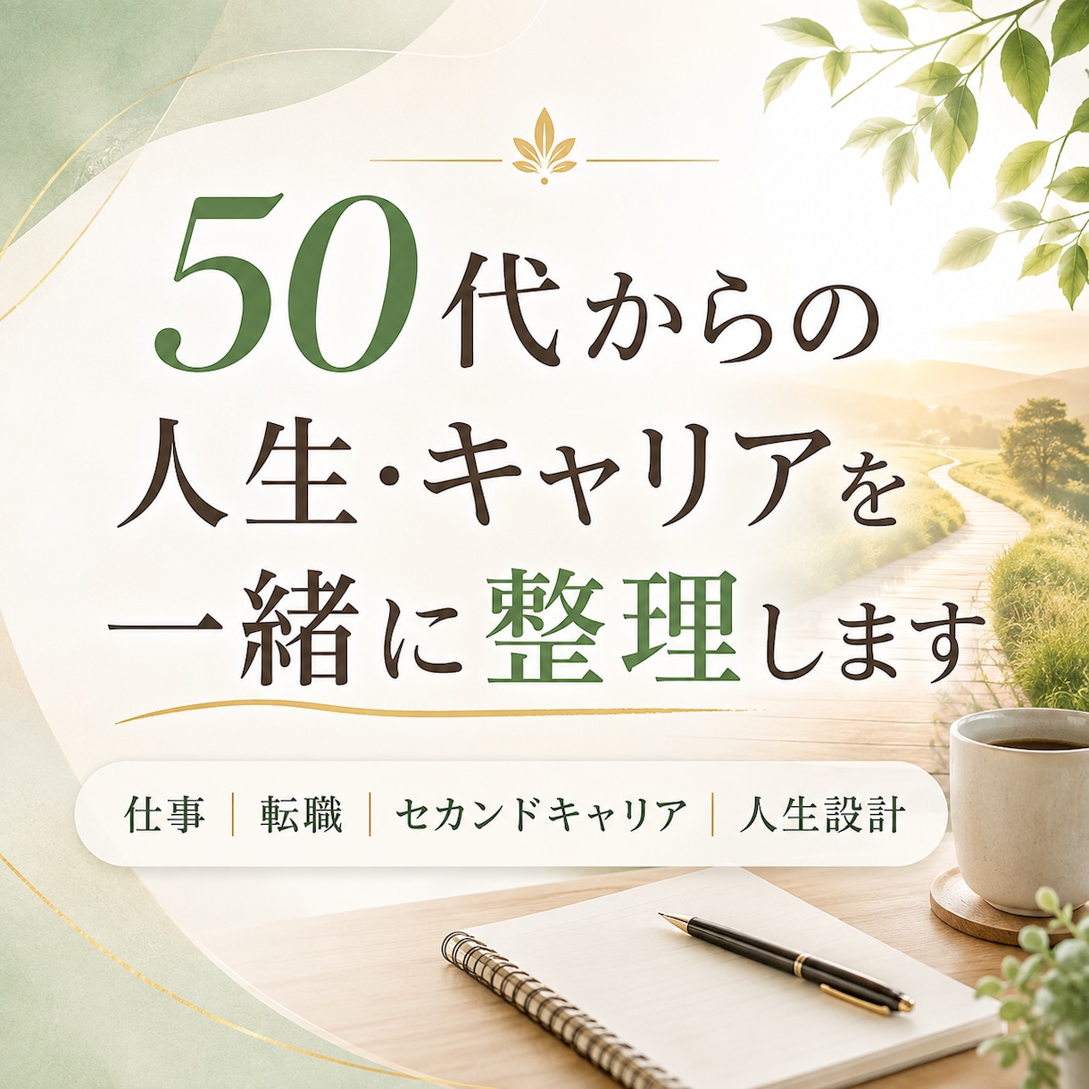人生の転換期、この先の道を一緒に考えます 50代からの仕事と人生を経験×占いで整理します イメージ1
