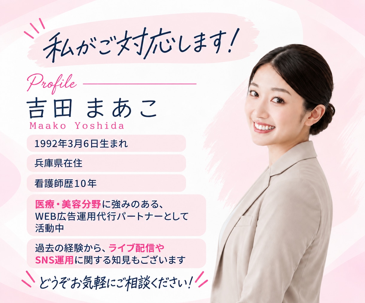 集客や広告運用に関するお悩みを整理します 医療分野に強みのある看護師マーケターが60分間ヒアリング イメージ7