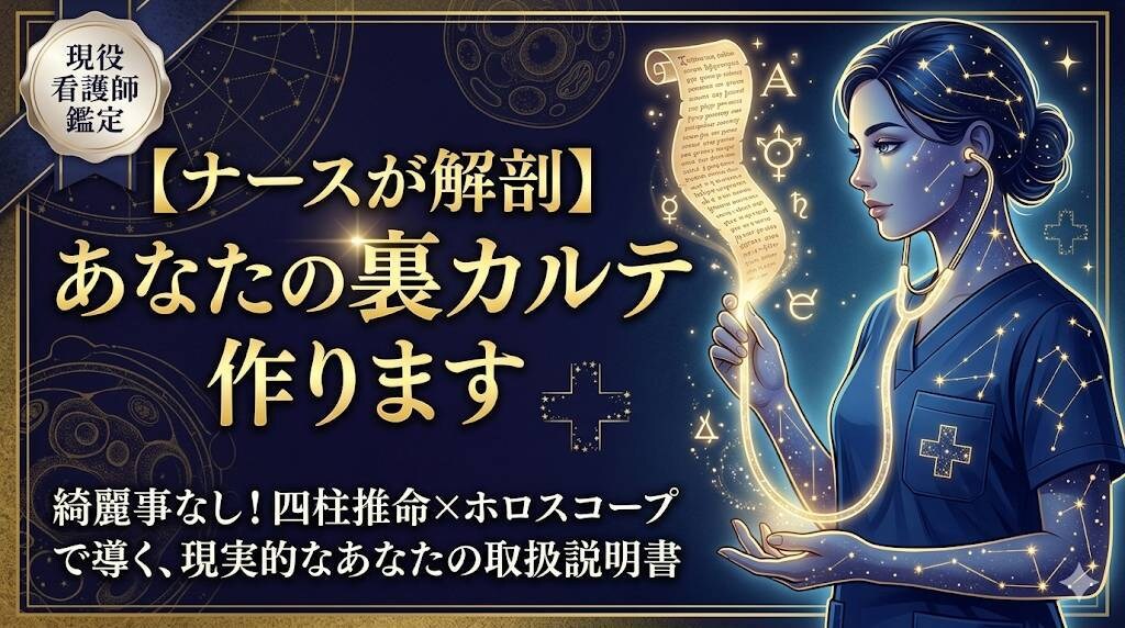 あなたの表の顔と裏の欲望2層の裏カルテを作ります 綺麗事なし！四柱推命×占星術で導きます！ イメージ1