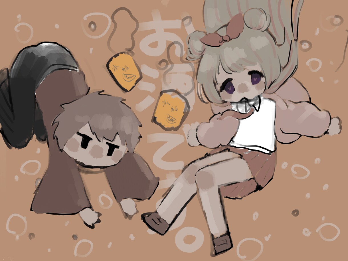 可愛い女の子のイラスト描きます ちょっと幼い絵柄の可愛らしいイラスト描きます！ イメージ2