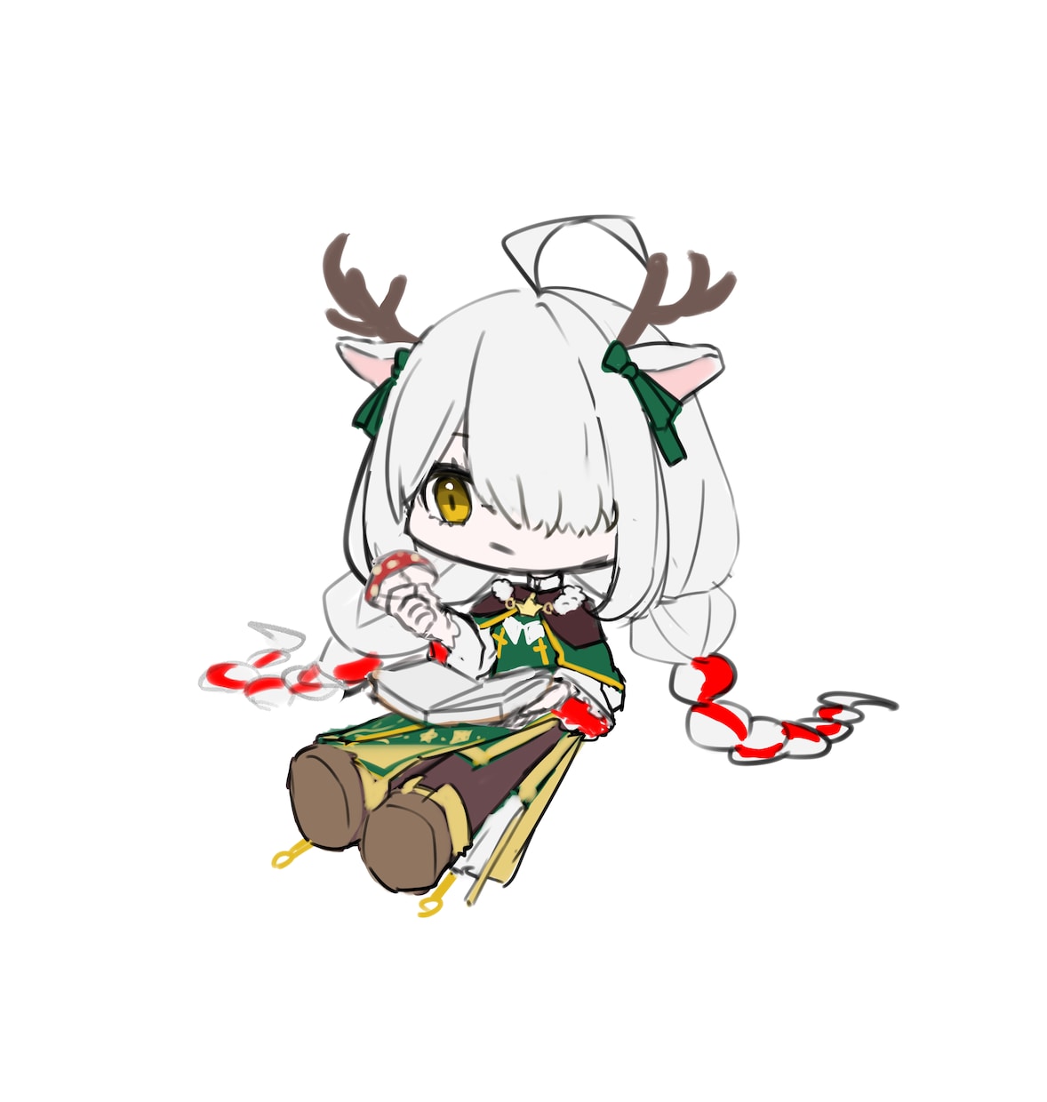 デフォルメされた女性ミニキャラ人物を描きます アクリルキーホルダー等にぴったりのちびキャライラストです！ イメージ8