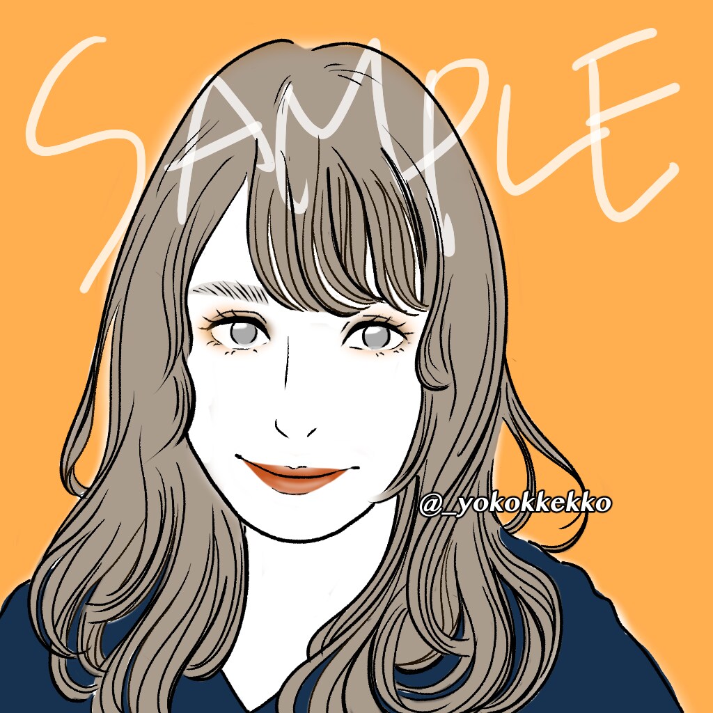 美人！かわいい！アイコン・似顔絵作成します LINE、SNS、ブログ等のおしゃれアイコンに最適 :) イメージ3