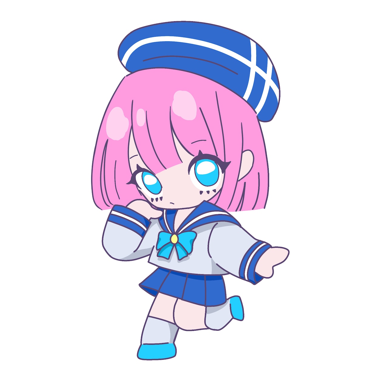 アイコンやプレゼントなどに！ミニキャラ描きます かわいい系からカッコイイ系まで！商用OK！ イメージ1