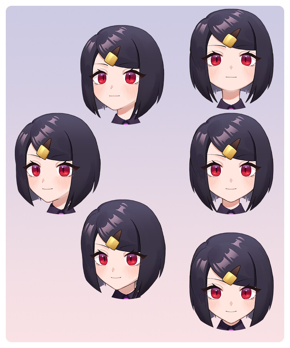 キャラデザから対応！Vtuberモデル作成します どこから見てもかわいく配信画面でも自然なLive2Dモデル イメージ7