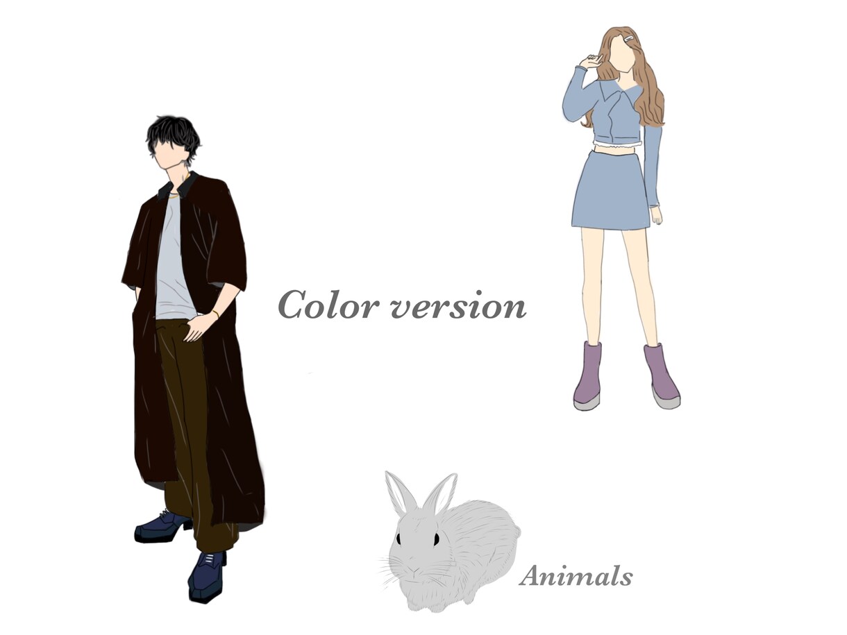 ラフでゆるい線画を制作しております 自分だけの線画を作りませんか？ イメージ3