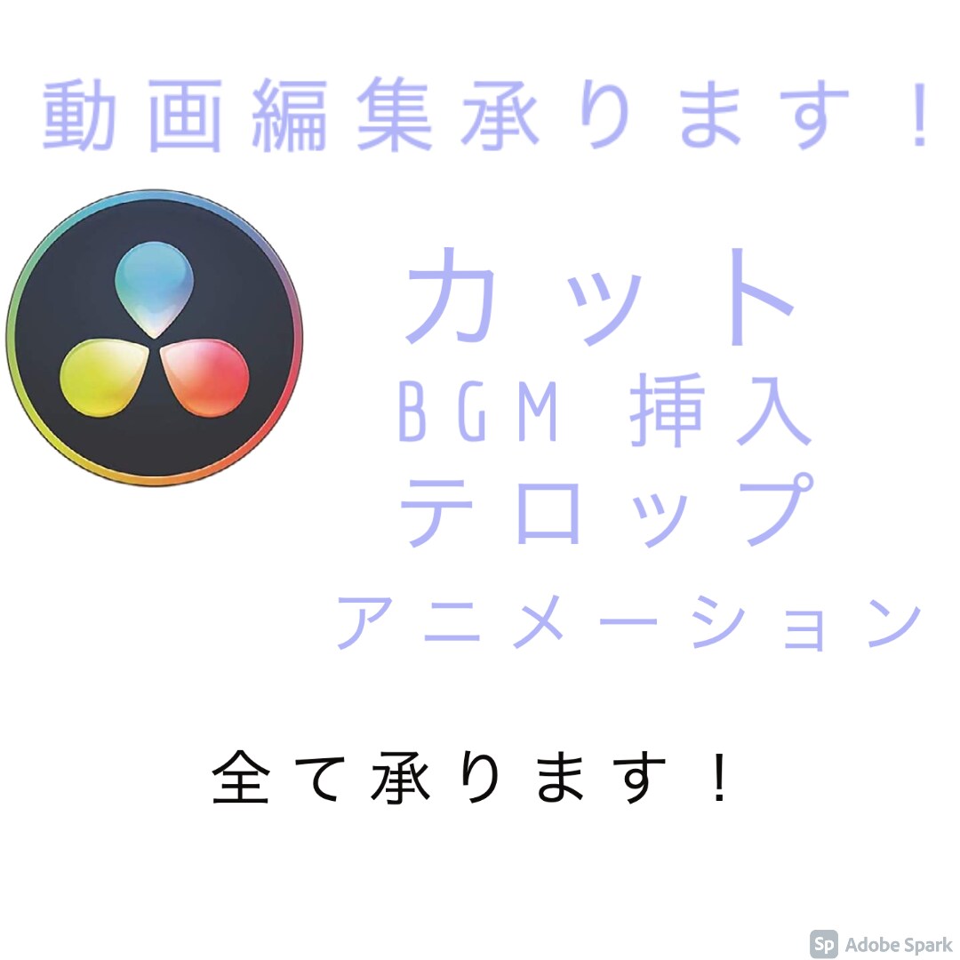 動画編集 安く高品質な作品を提供いたします お客様の希望にそった作品を共に作りましょう イメージ1