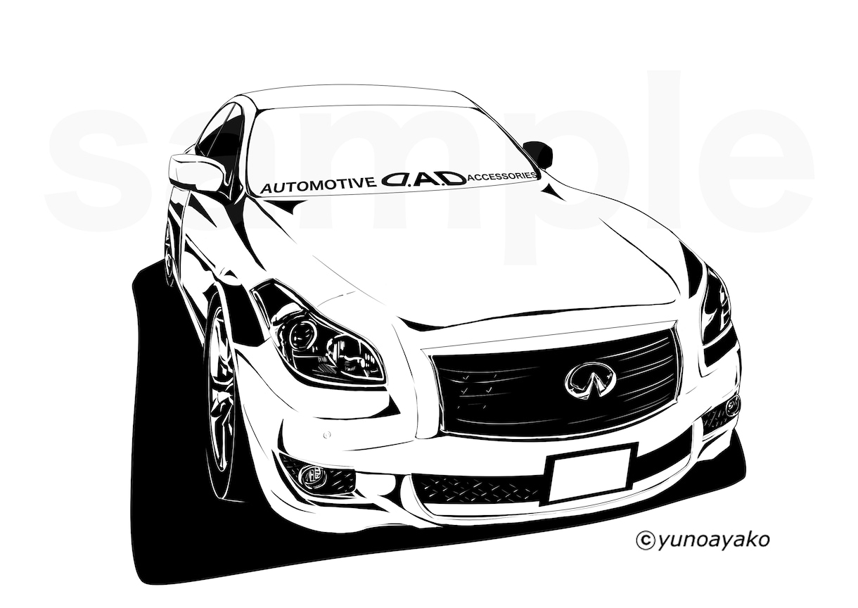 愛車イラストお描きします 記念品やプレゼントにもおすすめです☆ イメージ6