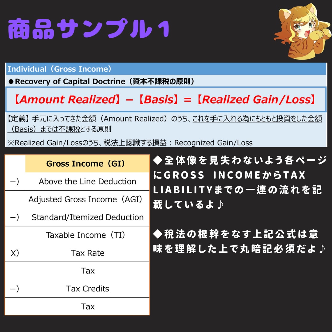 USCPA合格者がREG攻略ノートを販売します 7ヶ月でUSCPA全科目合格のノウハウを凝縮した完全攻略本 イメージ5