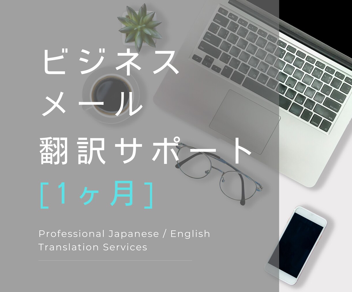 1ヶ月間、ビジネスメールの翻訳サポートします 頻繁に英文でメールのやり取りを行う方におすすめの月額プラン！ イメージ1