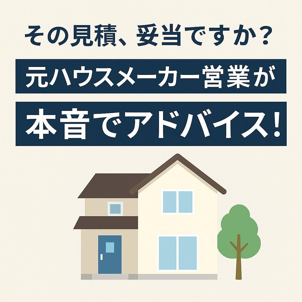 元ハウスメーカー営業が本音で助言・相談のります その提案、ほんとに大丈夫？住宅営業の裏側、全部教えます イメージ1