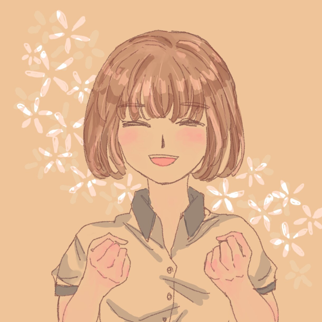 シンプルでかわいいアイコン作成いたします やわらかい雰囲気のかわいい女の子のアイコンを作成します イメージ3