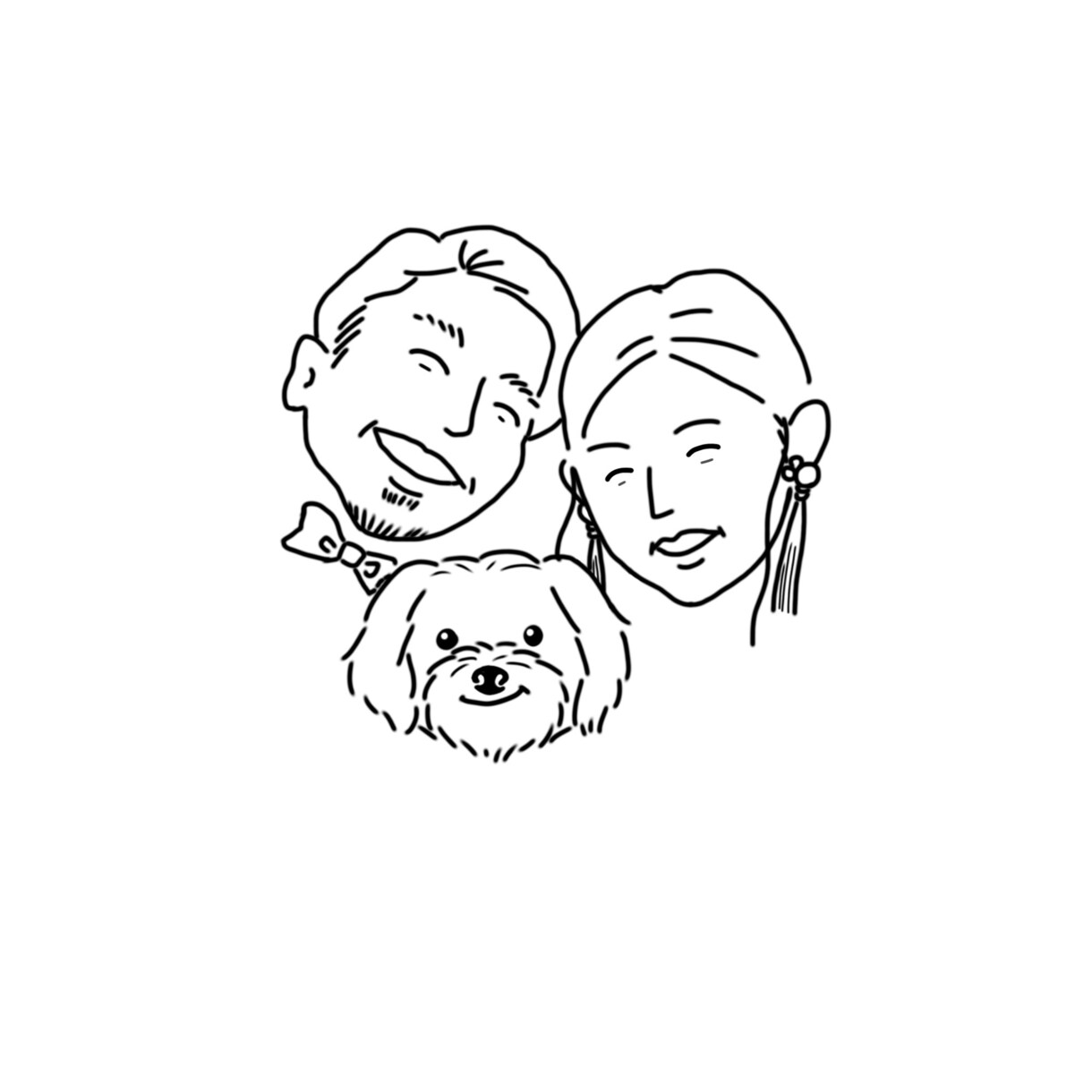 結婚式☆ウェルカムボード☆イラスト作ります ウェルカムボードや席次表など印刷物に使えるイラスト描きます！ イメージ7