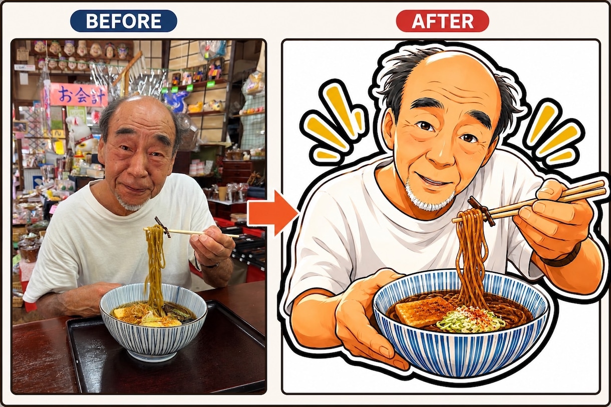 近代的でポップな似顔絵を描きます 元気が出るような、カラフルで楽しくポップな似顔絵。 イメージ1
