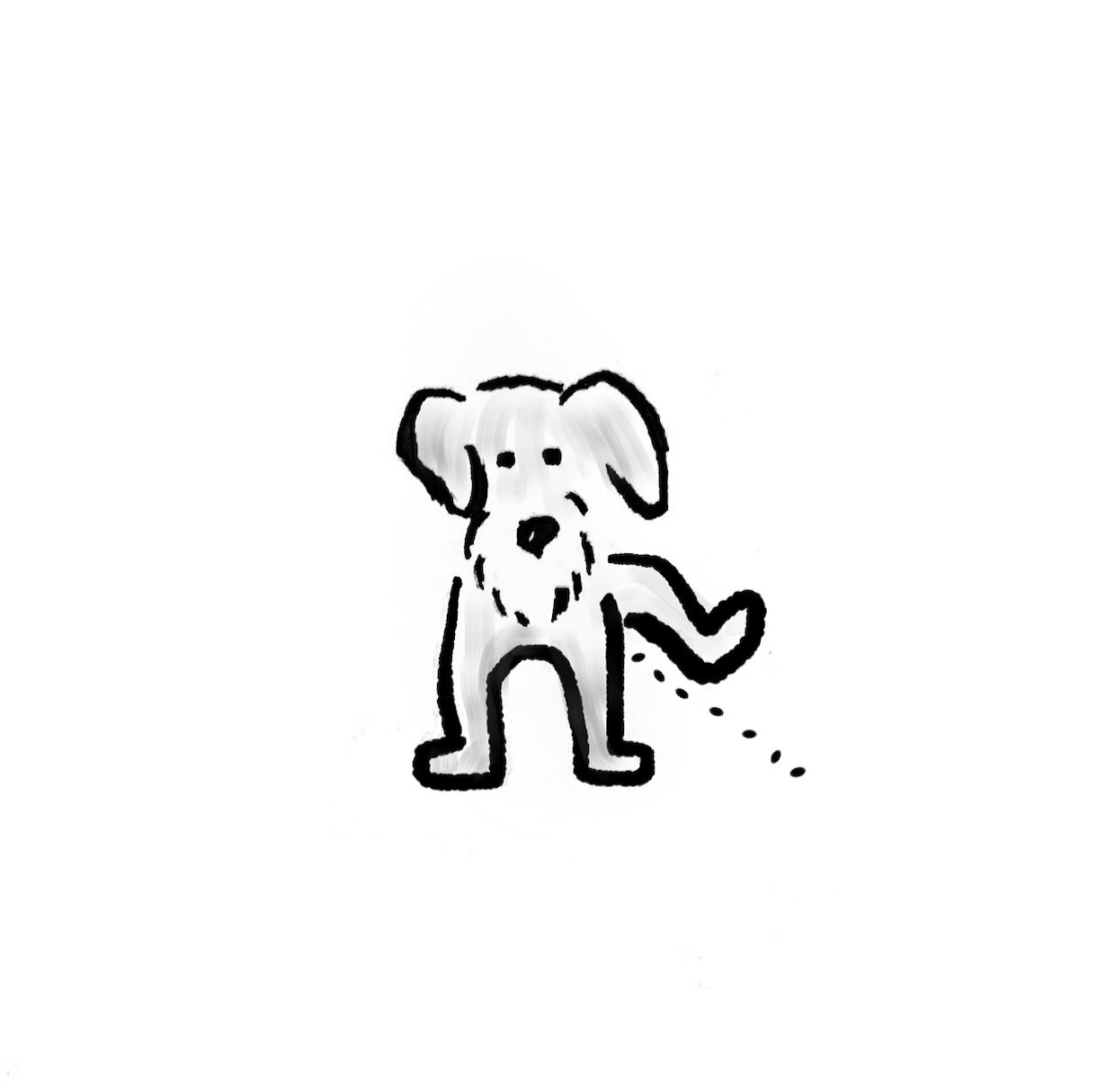 わんちゃんのゆるいアナログイラストを描きます 是非お気軽にご依頼くださいませ！ イメージ1