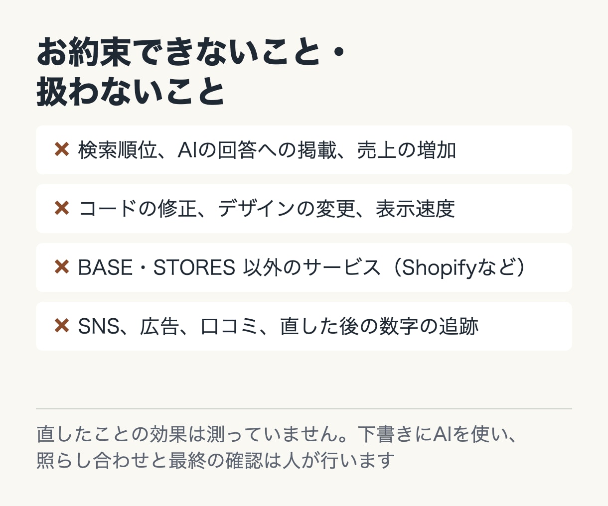 BASE・STORESの商品名と説明文を点検します 管理画面での直し方まで書きます。ログイン情報は不要です イメージ5