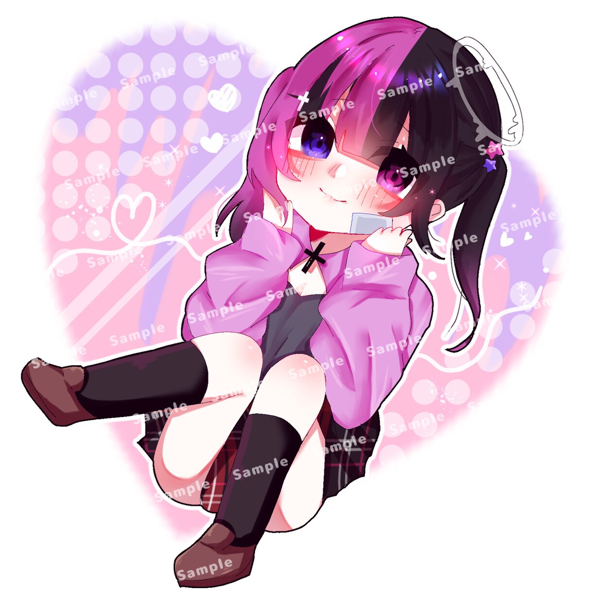 きらきら可愛い♡あなたのかわいいイラストを描きます あなたのお手元に萌え萌えかわいいイラストをお届けします♡ イメージ9
