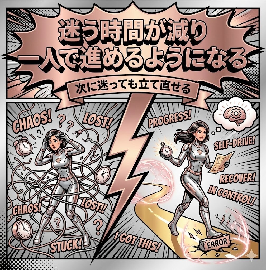 一人で迷って進めないデザイン制作を一緒に伴走します 操作ではなく、判断で迷う人のためのデザイン伴走教室です。 イメージ7