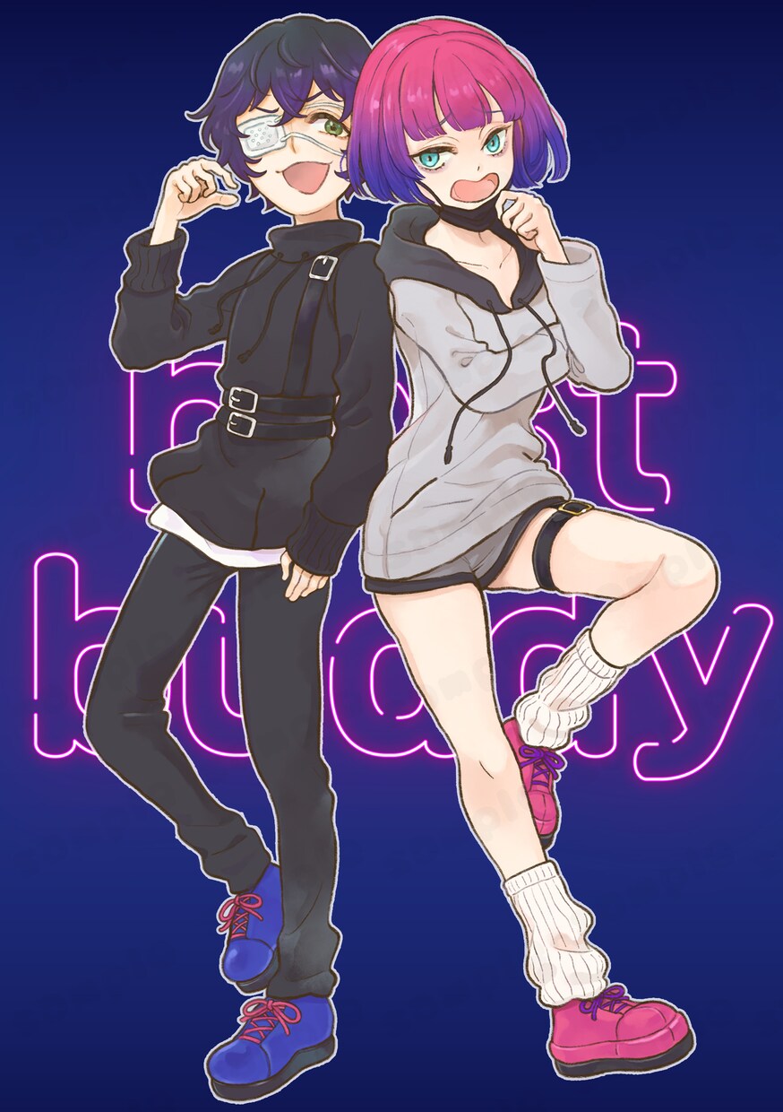 キャラクターの立ち絵、SNS用イラスト描きます あなたが生み出したキャラクターを心を込めてイラストにします！ イメージ1
