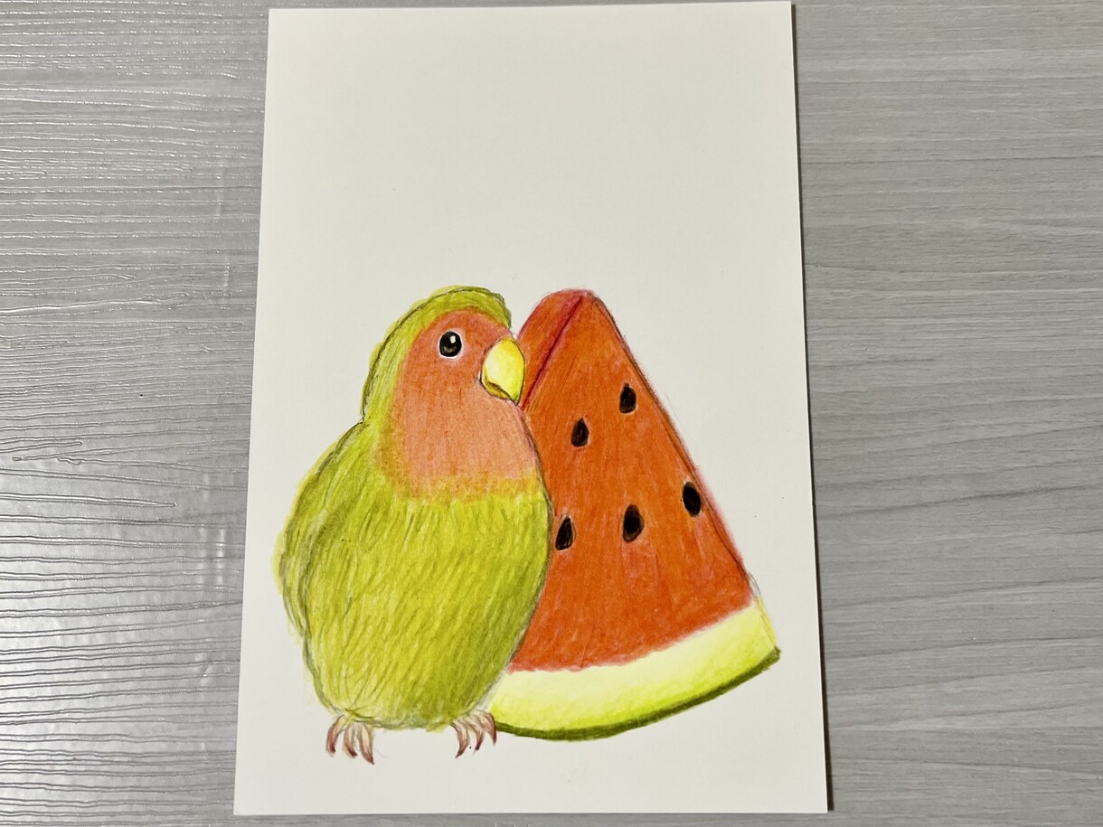 ペットのイラストを描きます あなたの大事なペットの写真を色鉛筆で描きます イメージ8