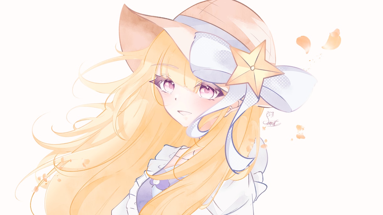 SNSで使用するかわいいアイコンをお描きします 淡く綺麗な色合いの女の子のイラストを描きます!! イメージ3