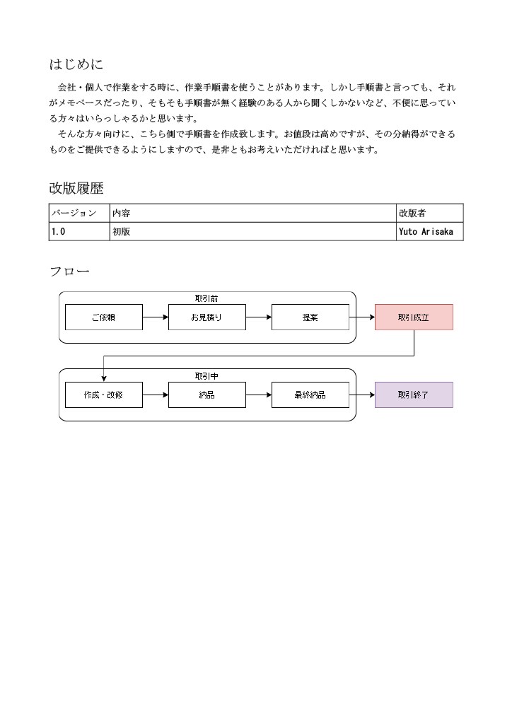 手順書代行サービス行います 面倒臭い手順書作成にオサラバ！ イメージ2