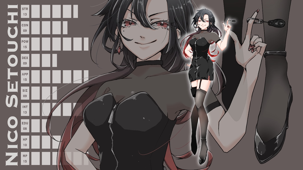 TRPG用の立ち絵描きます 最短24時間納品！HOに合わせた相談OK！ イメージ1