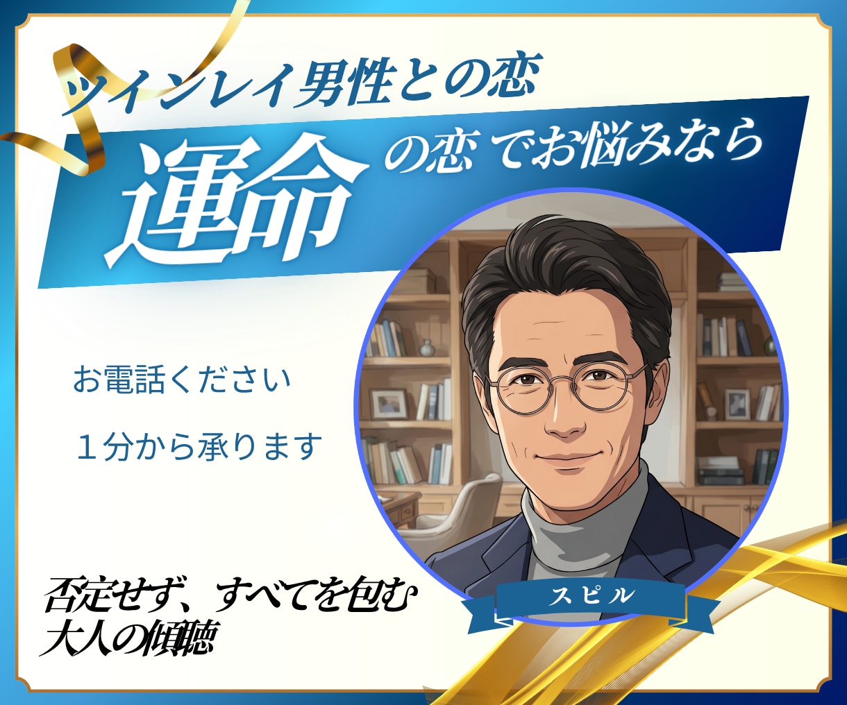 ツインレイ男性との恋 | 彼の本心を読み解きます 運命の人のはずなのに苦しみばかり。お悩み、丸ごと受けとめます イメージ1