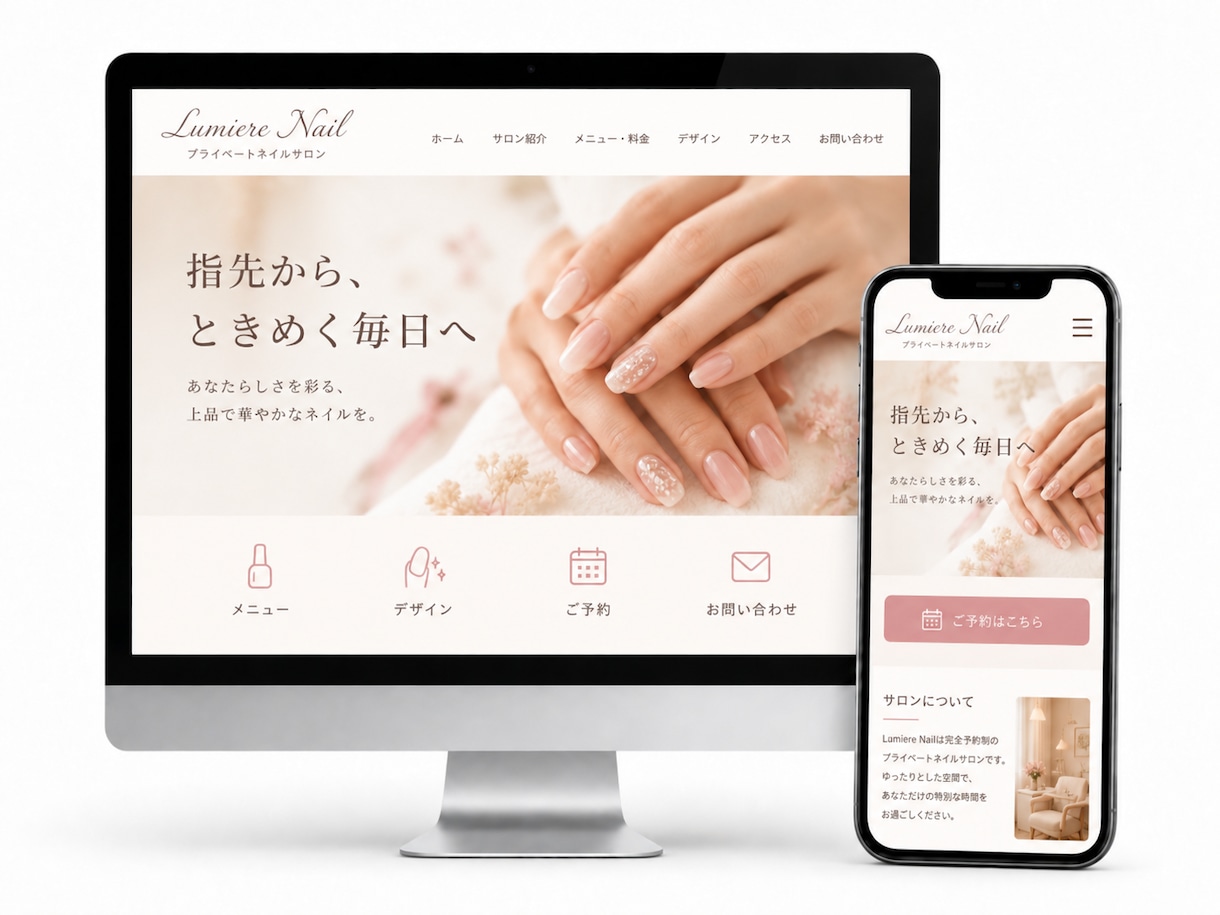 個人様向け！サロン・教室・店舗HP制作します Googleマップ対応・維持費ほぼ0円・公開までサポート イメージ5