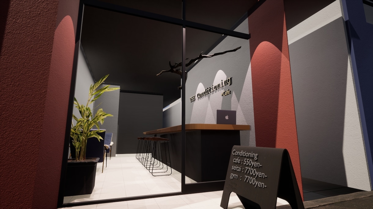 手書きの平面図からリアルな３D店舗を作成します Unreal Engineを使用したリアルな描写 イメージ2