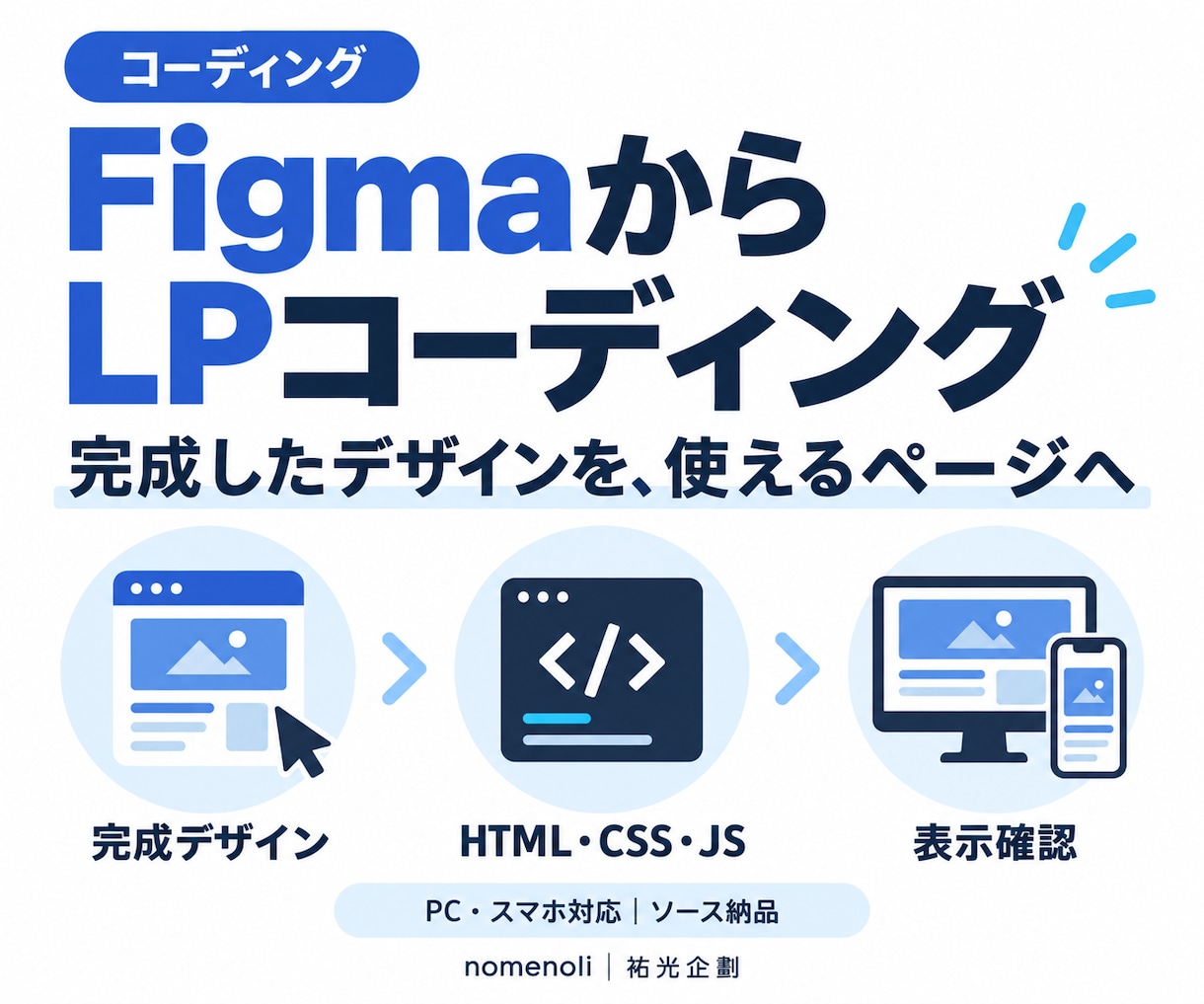 FigmaのLPデザインをコーディングします デザインの意図をくみ取り、PC・スマホに対応 イメージ1
