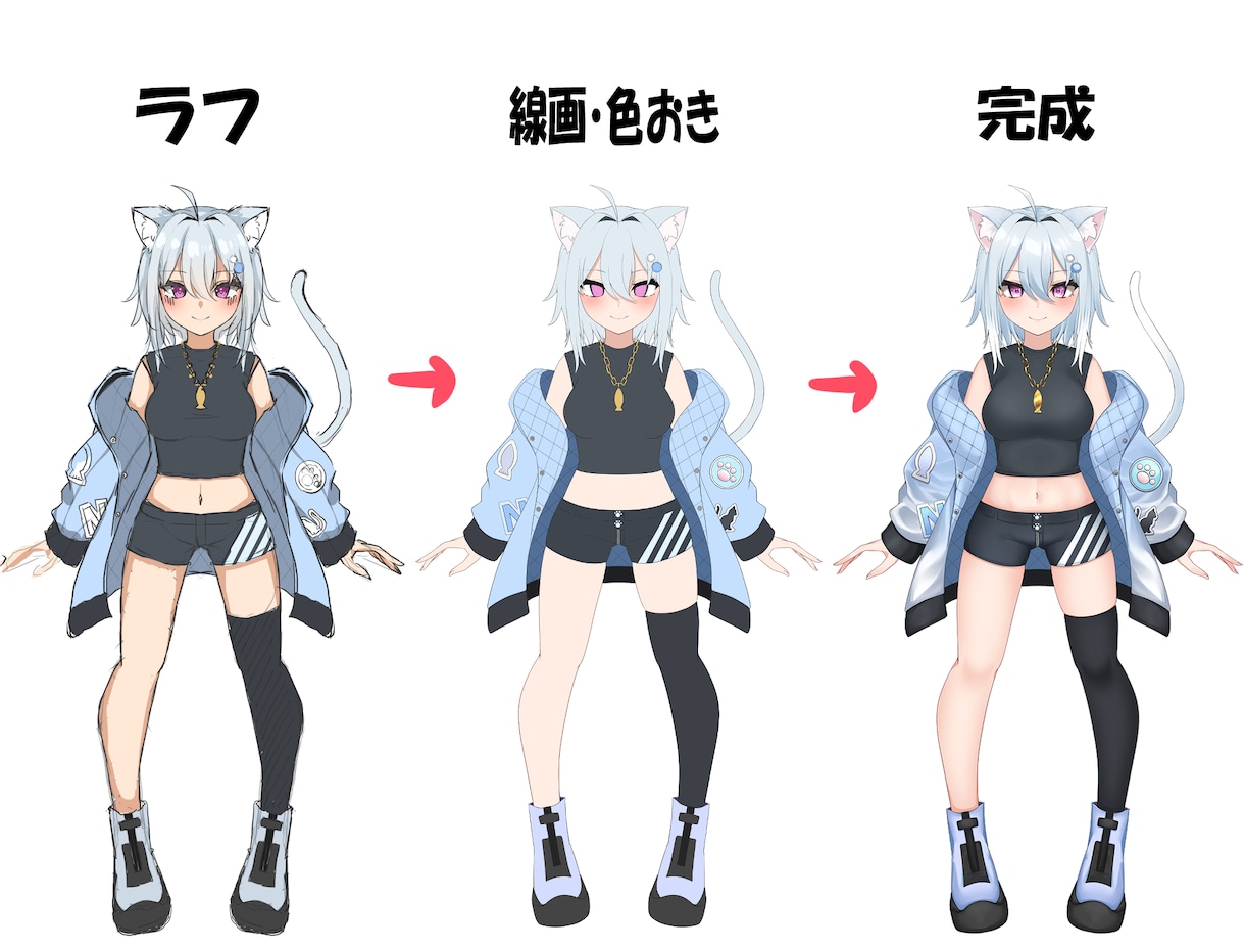 超高稼働！最高のVtuberモデル制作します Vtuberになりたい方へ！全力サポートいたします！ イメージ7