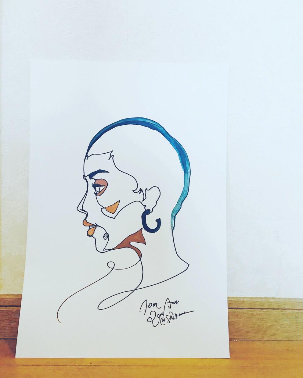 一筆書きイラストその日のうちに仕上げます 至急お洒落なモノトーンアートが必要な方にJPEGにてご対応！ イメージ5