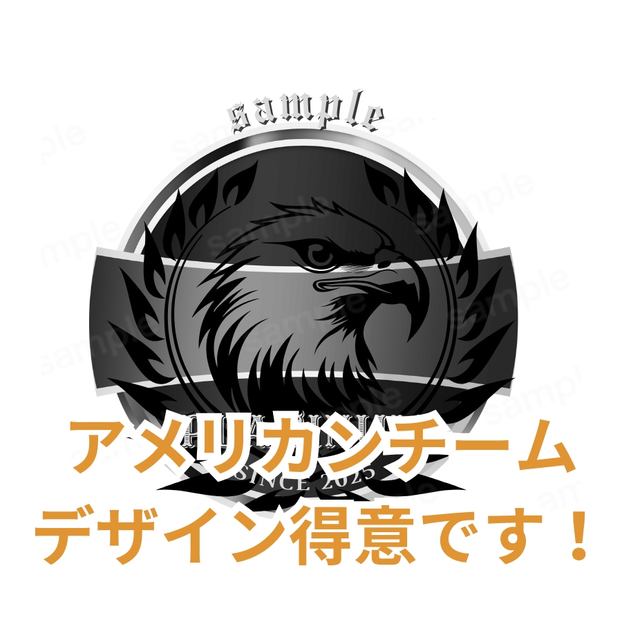 アメリカンテイストデザイン提供します バイクチームやチームロゴ★好きなデザインからカスタム可能 イメージ1