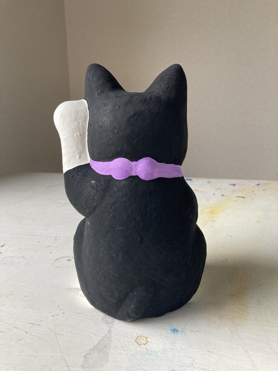 愛猫様似の張り子の招き猫、お作り致します 起業・開業・引越しのお祝いや、猫好きの方への贈答用にぜひ！ イメージ5