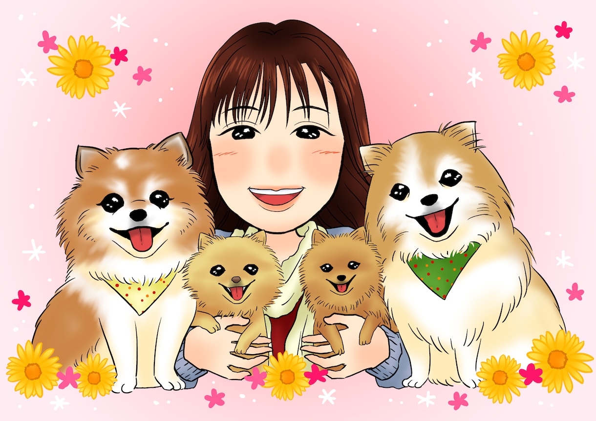 印刷発送可◎デフォルメ似顔絵お描きします お安くご提供中♪名刺やアイコン、プレゼントにも◎ イメージ7
