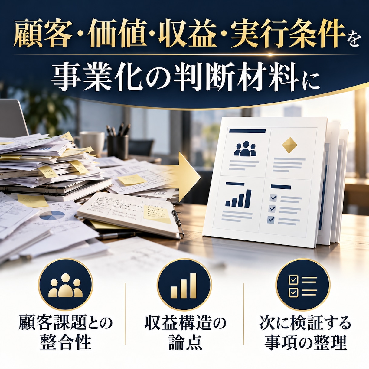 新規事業アイデアの実現可能性を簡易診断します 顧客・価値・収益・実行条件を事業化の判断材料に イメージ5