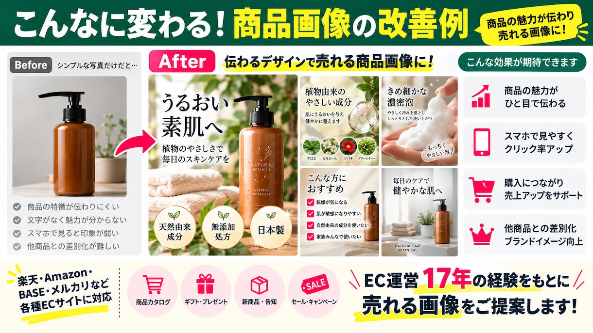 EC歴17年の経験で売れる商品画像を制作します EC運営経験を活かし商品の魅力が伝わる画像を制作 イメージ4