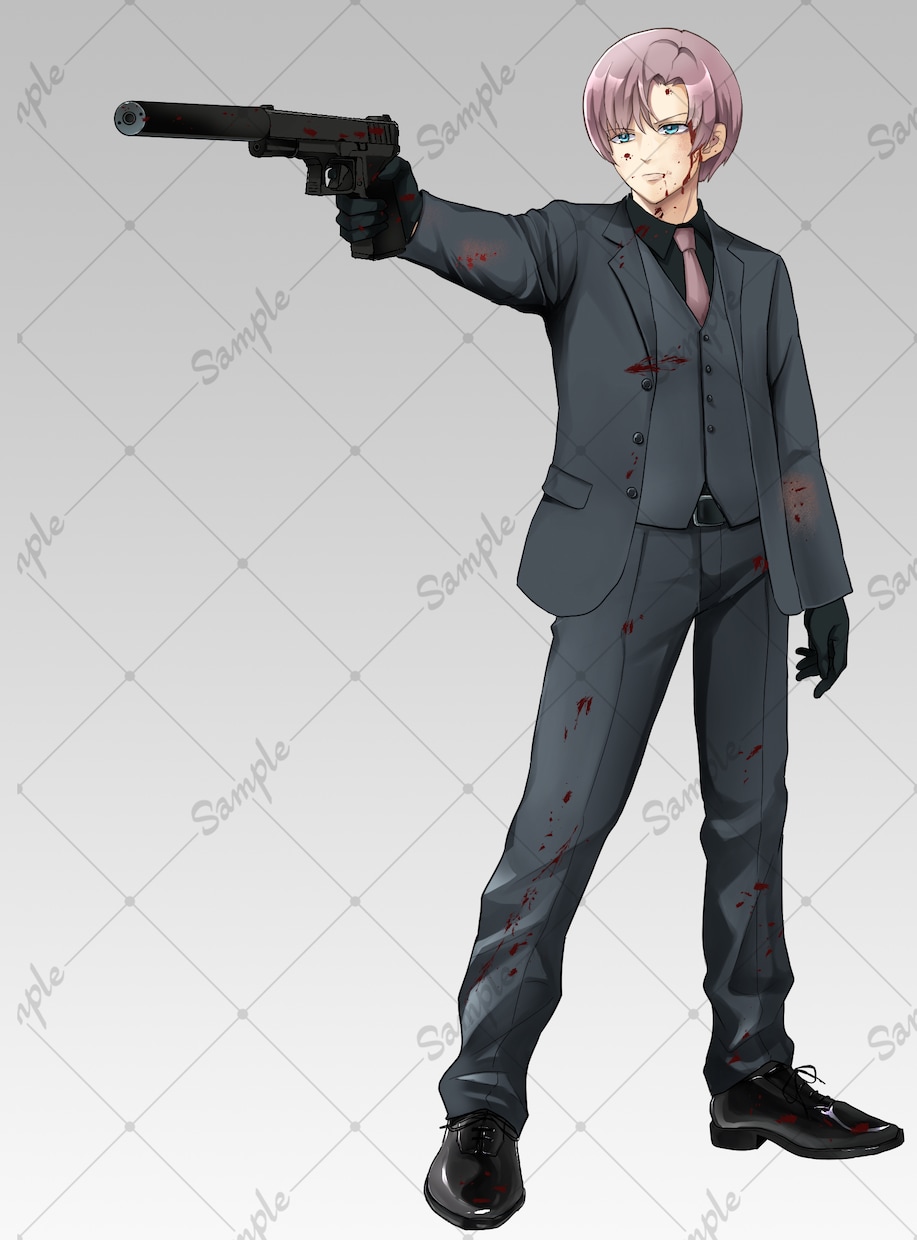 TRPGや同人ゲームの立ち絵をお描きします 全身/表情10種類+１。商用利用込。素材化前提プランです。 イメージ4