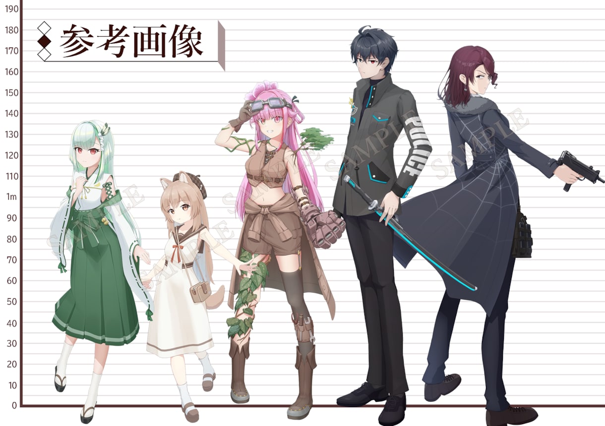 かわいい子が得意！　キャラクター立ち絵を描きます TRPGやノベルゲーム用立ち絵としていかがでしょうか？ イメージ2