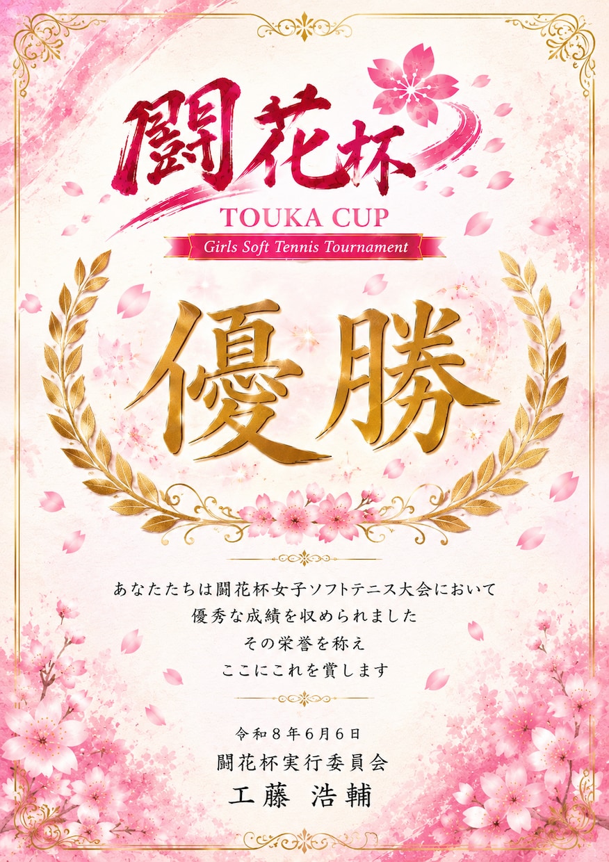 スポーツイベント全般の必要資料をまるっと作ります 毎月イベントを開催しています。賞状・集客チラシ・大会ロゴ イメージ1