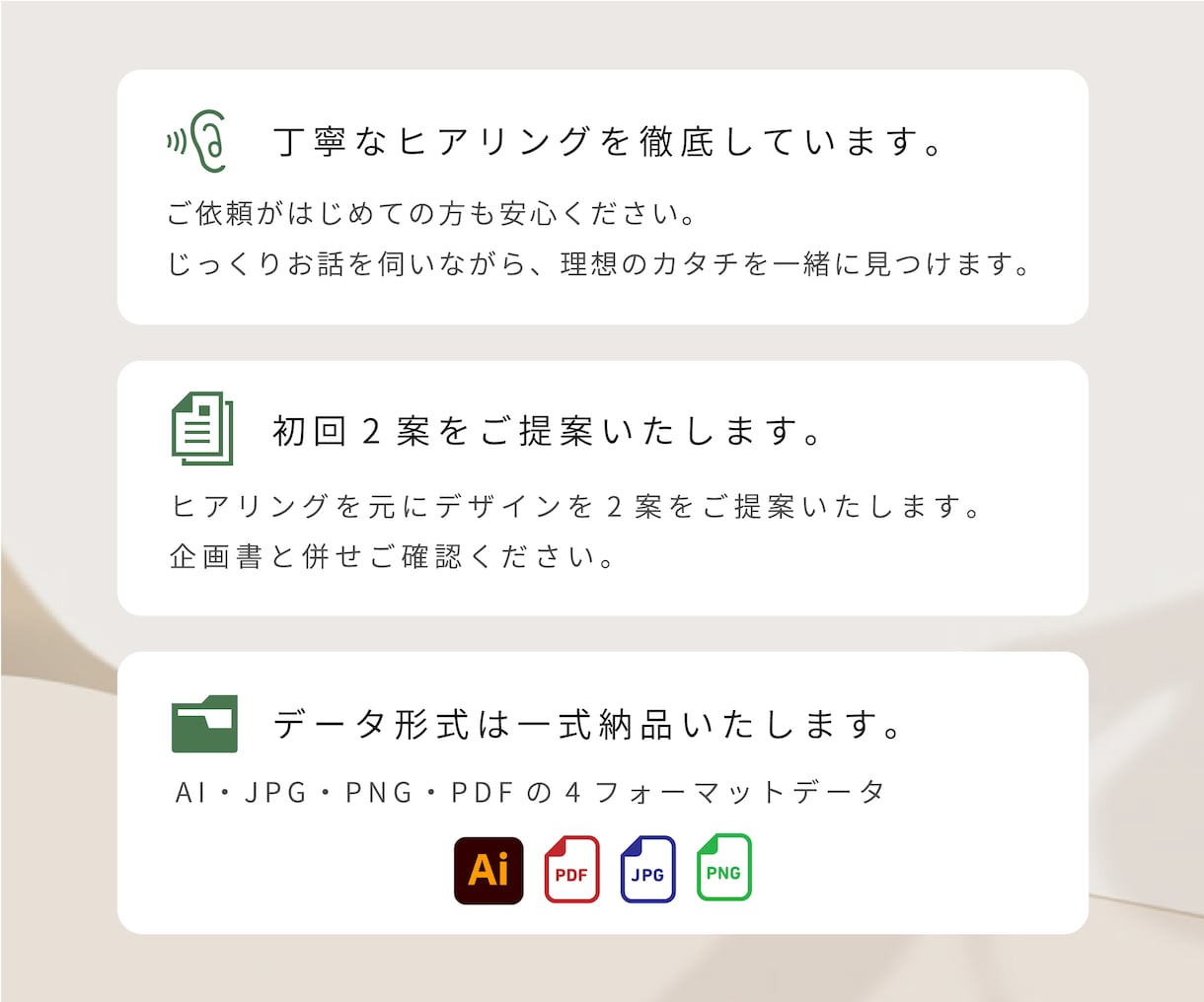 想いをカタチにする、心に響くロゴを作ります 丁寧な対応 | 提案2案付 | データ一式納品 イメージ9