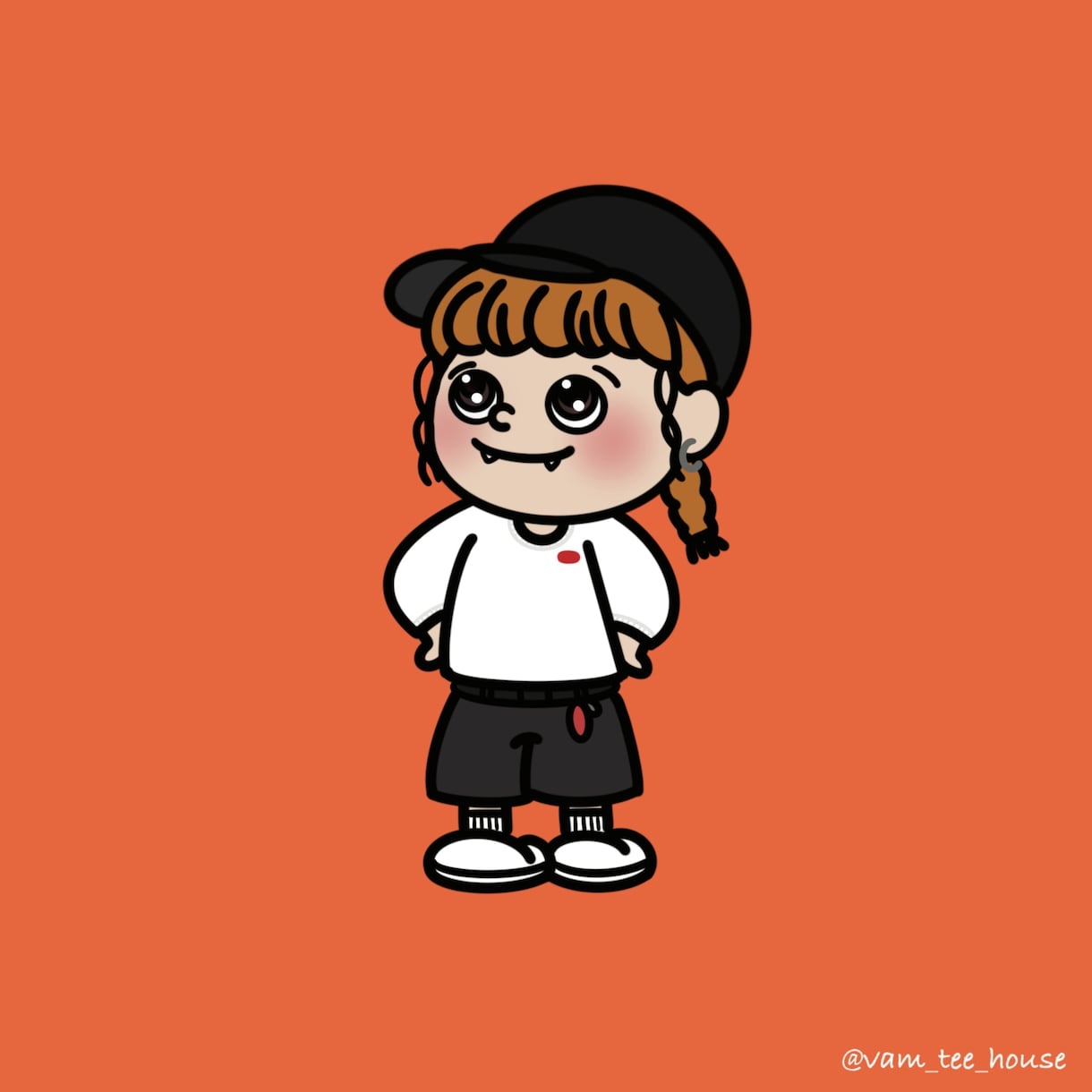 八重歯がかわいい♡デフォルメ似顔絵を描きます ころんとかわいい八重歯がチャームポイントのイラスト イメージ2