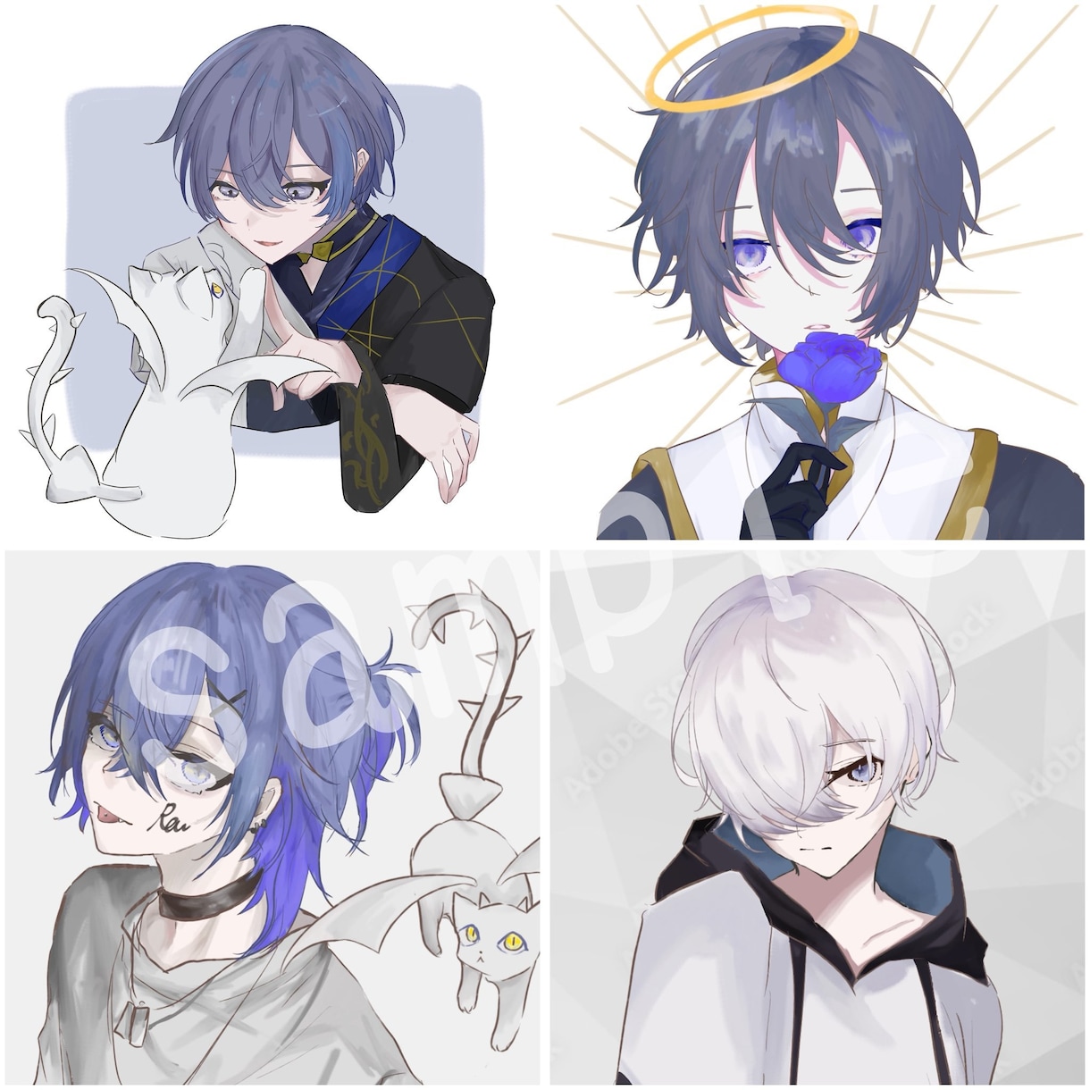TRPGに使える！立ち絵のイラストを作成します デフォルトで表情差分付き！ご希望に合わせて作成します！ イメージ2