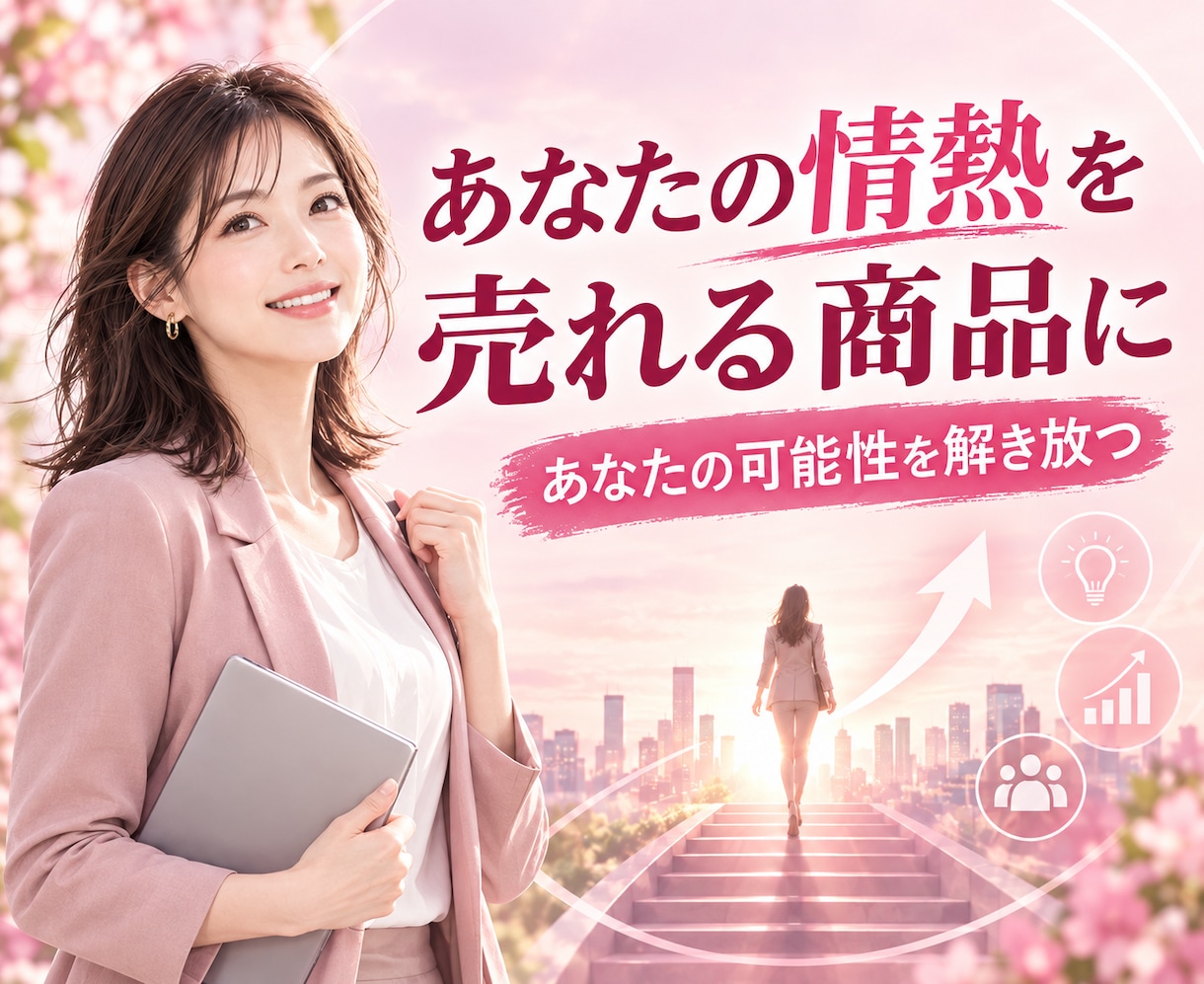 あなたの情熱を売れる商品に90分で設計します あなたの中の情熱を、起業・フリーランスへの一歩に変える専門家 イメージ1