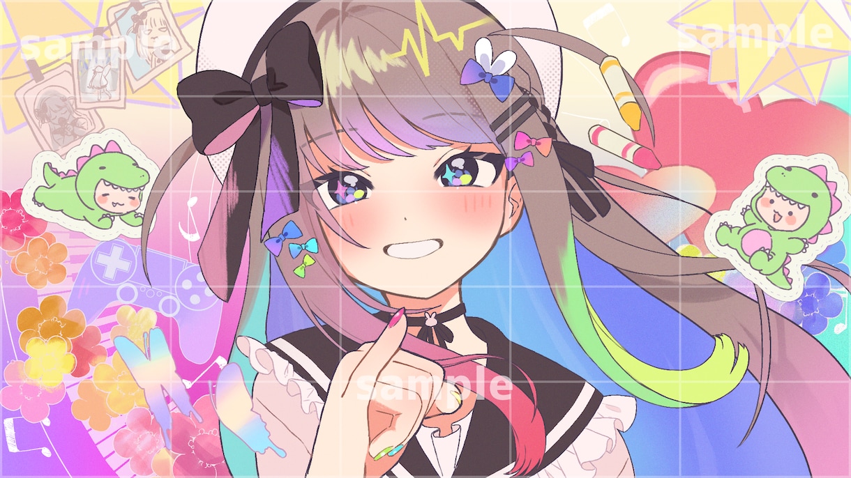本家風歌ってみたイラスト描きます 【1枠限定】お一人様ずつ丁寧に対応いたします。 イメージ1