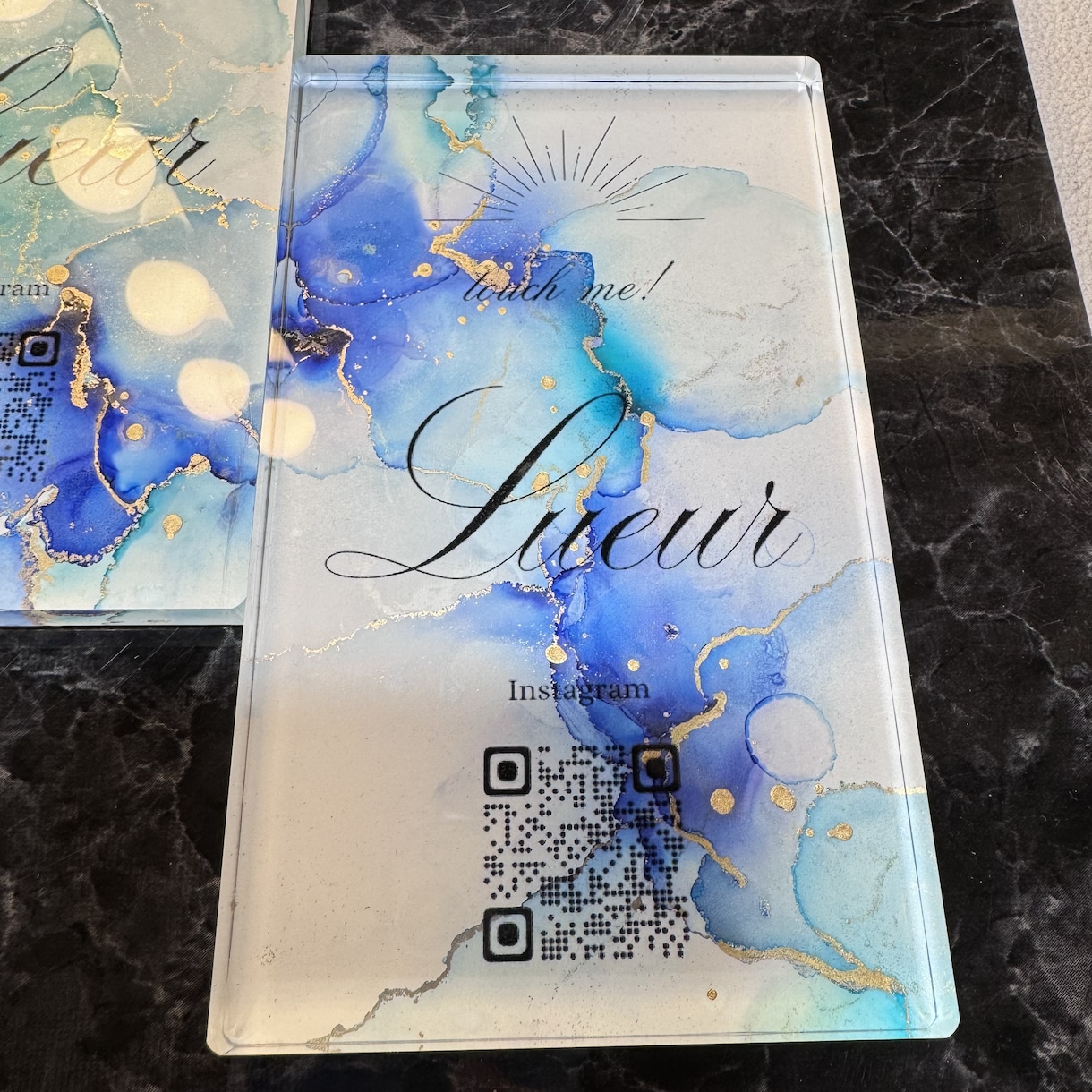屋号入りスマートサインプレート制作いたします タッチするだけでInstagramやLINEに繋がる✨ イメージ2