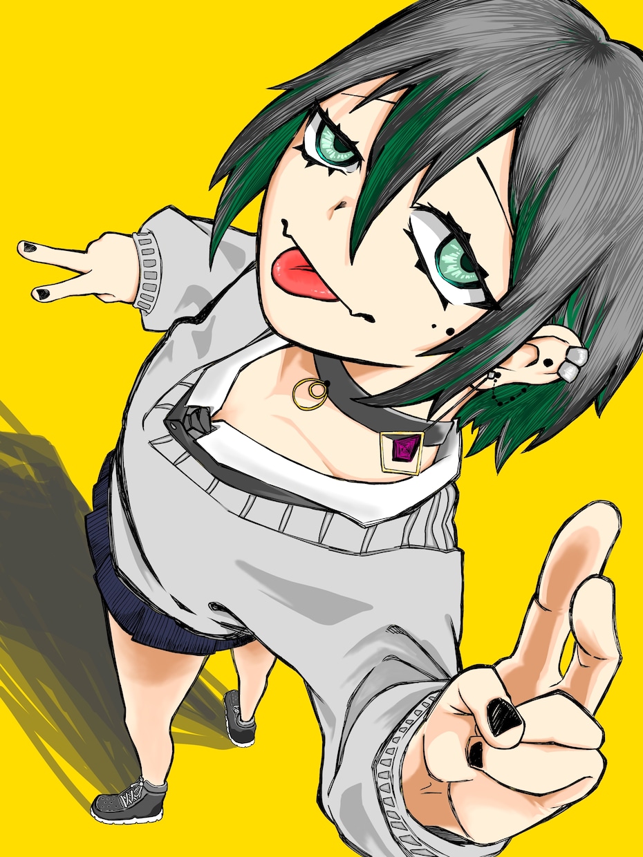 依頼されたイラストで簡単な一枚絵を描きます 迫力のある構図で魅力的な絵を描きます‼︎ イメージ1